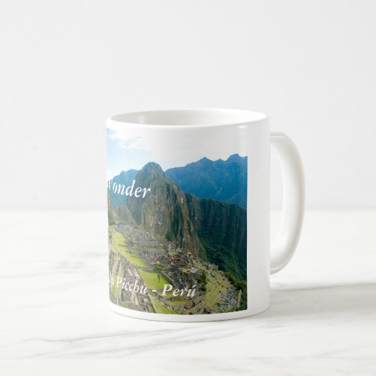 Machu Picchu Peru Kaffeetasse (VorderseiteRechts)