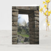 Machu Picchu, Peru Karte (Gelbe Blume)