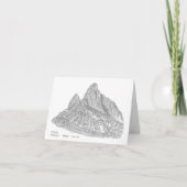 Machu Picchu, Peru Karte (Vorderseite)