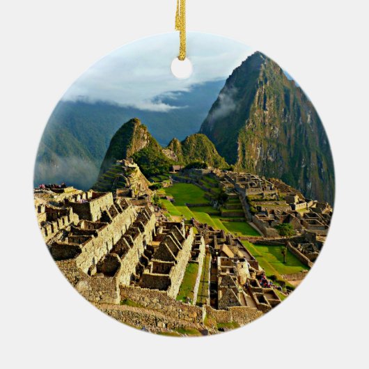 Machu Picchu, Peru Keramik Ornament (Hinten)