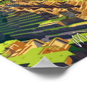 Machu Picchu Peru Kunstmuseum Poster (Ecke)