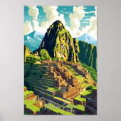 Machu Picchu Peru Kunstmuseum Poster (Vorne)