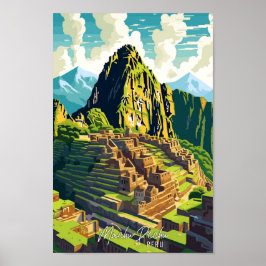 Machu Picchu Peru Kunstmuseum Poster