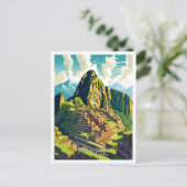 Machu Picchu Peru Kunstmuseum Postkarte (Stehend Vorderseite)