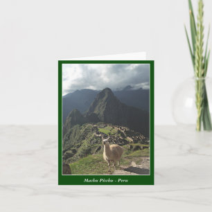 Machu Picchu Peru - leere Karte