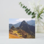 Machu Picchu Peru - Machu Picchu Ruins Sunrise Postkarte (Stehend Vorderseite)