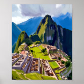 Machu Picchu Peru Malerei Poster (Vorne)