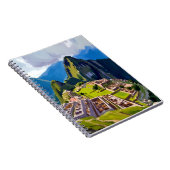 Machu Picchu Peru Malerei Reise Kunst Notizblock (Rechte Seite)