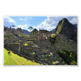 Machu Picchu, Peru, Nachmittag Fotodruck