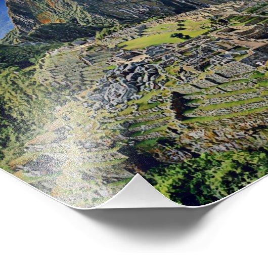 MACHU PICCHU - Peru - Panorama Fotodruck (Ecke)