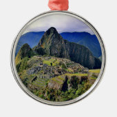 MACHU PICCHU - Peru - Panorama Ornament Aus Metall (Vorne)