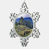MACHU PICCHU - Peru - Panorama Schneeflocken Zinn-Ornament (Rechts)