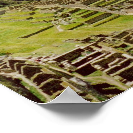 Machu Picchu, Peru Poster (Ecke)