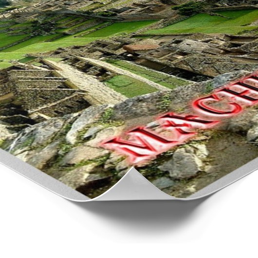 Machu Picchu - Peru - Poster (Ecke)