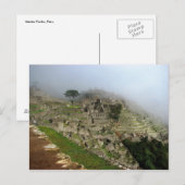Machu Picchu, Peru Postkarte (Vorne/Hinten)