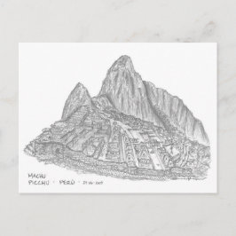 Machu Picchu, Peru Postkarte