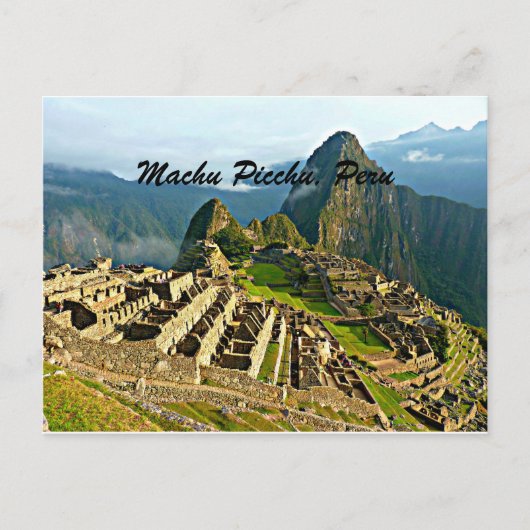 Machu Picchu, Peru Postkarte (Vorderseite)