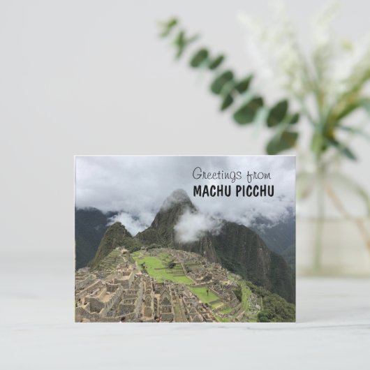 Machu Picchu, Peru Postkarte (Stehend Vorderseite)