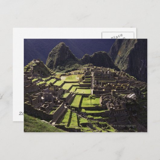 Machu Picchu, Peru Postkarte (Vorne/Hinten)