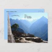 Machu Picchu Peru Postkarte (Vorne/Hinten)