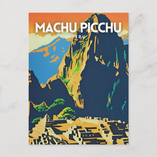 Machu Picchu, Peru Postkarte (Vorderseite)