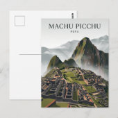 Machu Picchu Peru Postkarte (Vorne/Hinten)