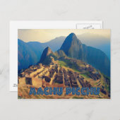 Machu Picchu Peru Postkarte (Vorne/Hinten)
