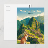 Machu Picchu Peru Postkarte (Vorne/Hinten)