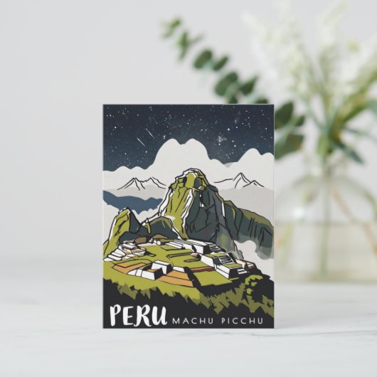 Machu Picchu, Peru Postkarte (Stehend Vorderseite)