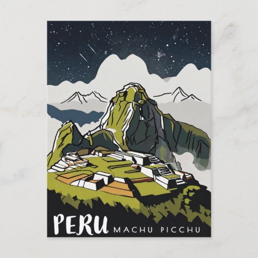Machu Picchu, Peru Postkarte (Vorderseite)