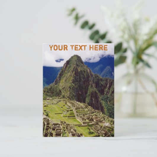 Machu Picchu, Peru Postkarte (Stehend Vorderseite)