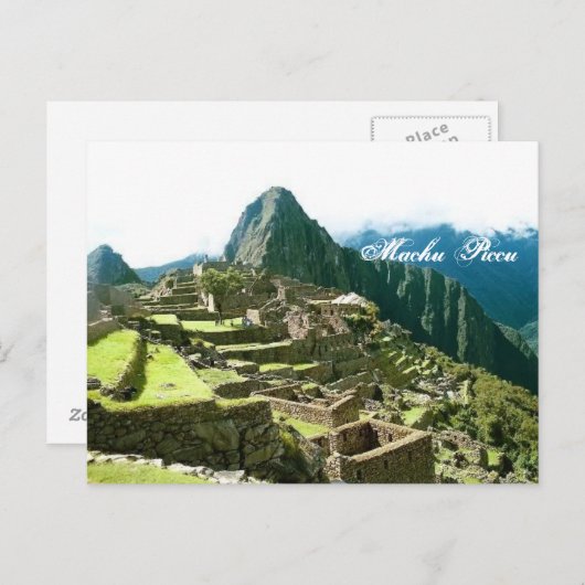Machu Picchu Peru Postkarte (Vorne/Hinten)