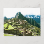 Machu Picchu Peru Postkarte (Vorderseite)