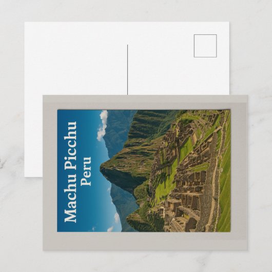 Machu Picchu – Peru Postkarte (Vorne/Hinten)