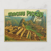 Machu Picchu Peru Postkarte (Vorderseite)