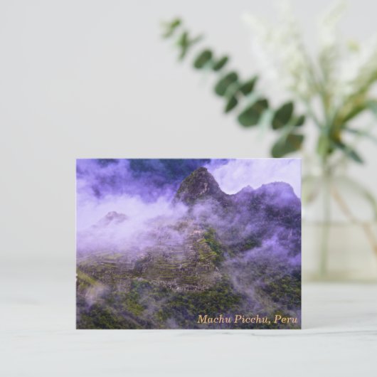 Machu Picchu, Peru Postkarte (Stehend Vorderseite)