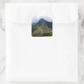 Machu Picchu, Peru Quadratischer Aufkleber (Tasche)