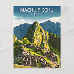 Machu Picchu Peru Reise Inka Ruinen Postkarte