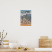 Machu Picchu Peru Reisekunst Vintag Poster (Küche)