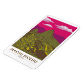 Machu Picchu Peru Reisen Art Retro Magnet (Linke Seite)