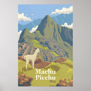 Machu Picchu Peru Reiseplakat Poster