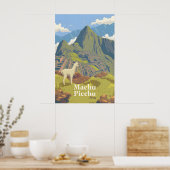 Machu Picchu Peru Reiseplakat Poster (Küche)