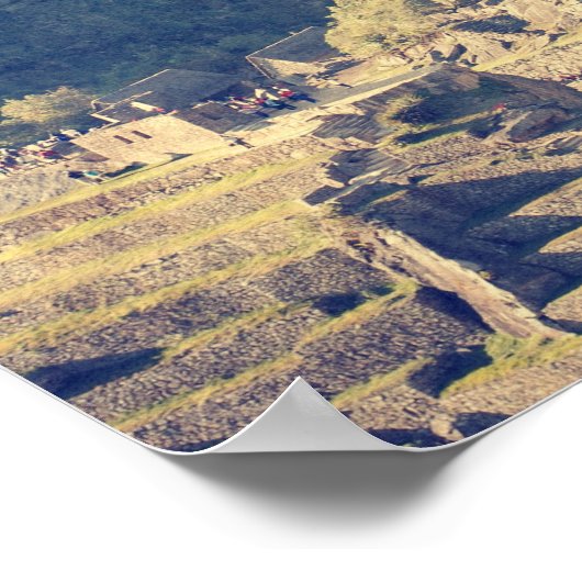 Machu Picchu Peru Reiseposter Poster (Ecke)