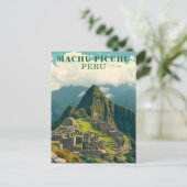 Machu Picchu Peru Reisepostkarte Postkarte (Stehend Vorderseite)
