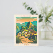 Machu Picchu Peru Ristorante La Lanchetta Postkarte (Stehend Vorderseite)