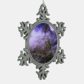 Machu Picchu, Peru Schneeflocken Zinn-Ornament (Links)