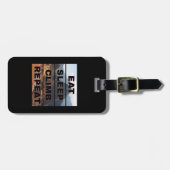 Machu Picchu Peru - Sleep Climb wiederholen Gepäckanhänger (Vorderseite horizontal)