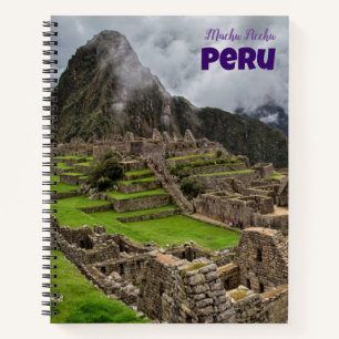 Machu Picchu Peru Spiral Notebook Notizblock