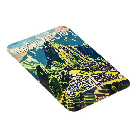 Machu Picchu Peru Südamerika Kunst, Dichtung und M Magnet (Rechte Seite)