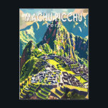 Machu Picchu Peru Südamerika Kunst, Dichtung und M Postkarte<br><div class="desc">Machu Picchu Vektorgrafiken. Machu Picchu ist ein inkanisches Zitadelle-Set hoch in den Anden in Peru,  oberhalb des Urubamba Flusstals.</div>